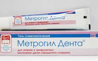 Крутой гель для десен Метрогил Дента